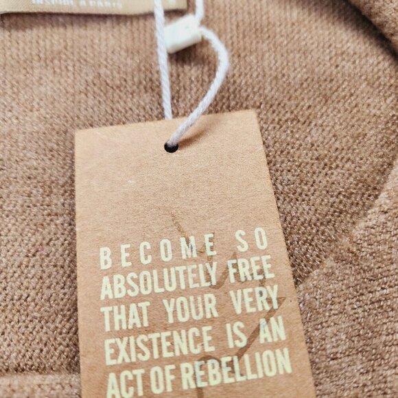 NEW Free for Humanity Wool Relaxed Fit Pull Over Cozy Crop Sweater One Size - Picture 12 of 14